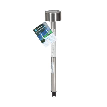 Aigostar - LED šviestuvas, įkraunamas saulės energija LED/0,006W/1,2V 36,7cm matinis chromas 6500K IP44