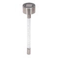 Aigostar - LED šviestuvas, įkraunamas saulės energija LED/0,006W/1,2V 36,7cm matinis chromas 2700K 40 mAh IP44