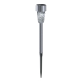 Aigostar - LED šviestuvas, įkraunamas saulės energija LED/0,006W/1,2V 40 mAh 29,7 cm matinis chromas 6500K IP44