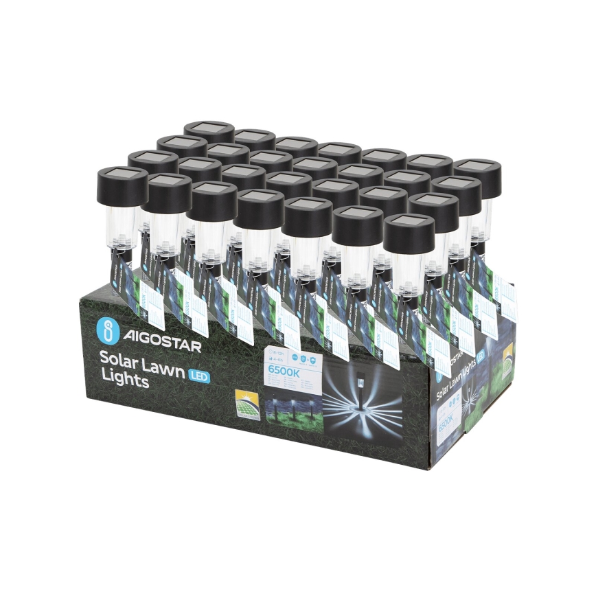 Aigostar - LED šviestuvas, įkraunamas saulės energija LED/0,006W/1,2V 40mAh 6500K IP44 29,5 cm