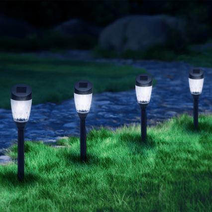Aigostar - LED šviestuvas, įkraunamas saulės energija LED/0,006W/1,2V 40mAh 6500K IP44 34,5 cm žvaigždė