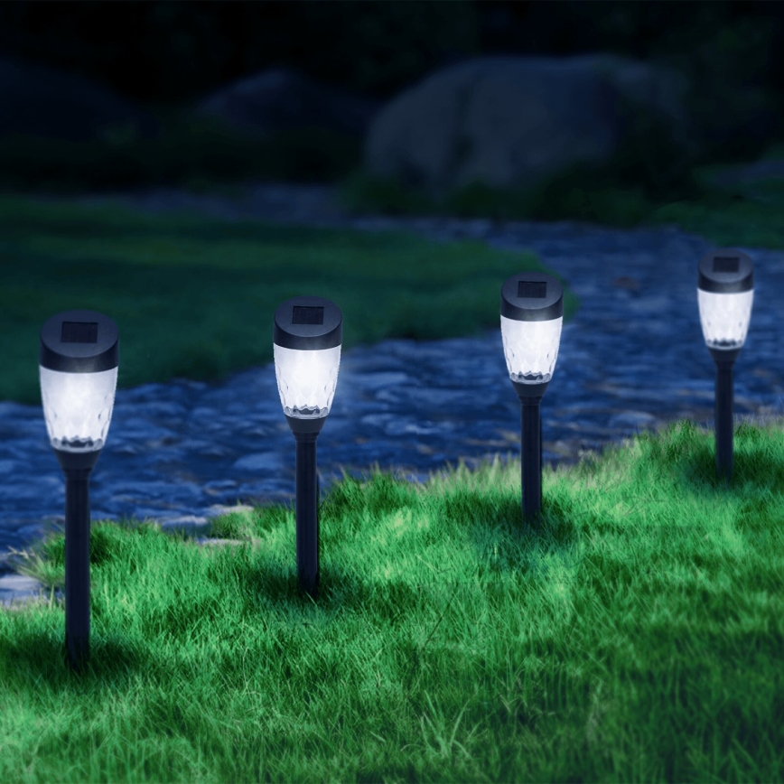 Aigostar - LED šviestuvas, įkraunamas saulės energija LED/0,006W/1,2V 40mAh 6500K IP44 34,5 cm žvaigždė