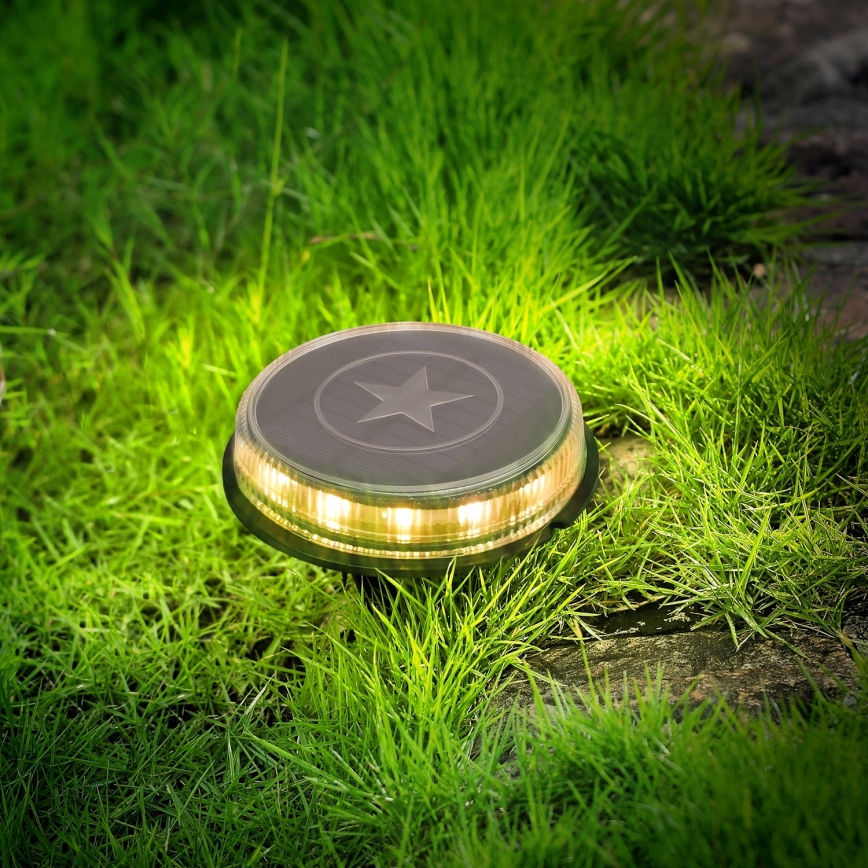 Aigostar - LED šviestuvas, įkraunamas saulės energija LED/0,6W/5,5V 24,5 cm 500 mAh 3200K IP66 juoda