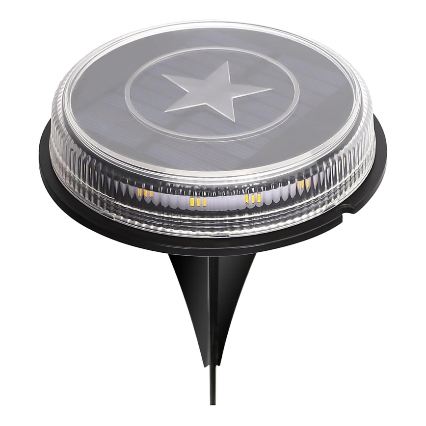 Aigostar - LED šviestuvas, įkraunamas saulės energija LED/0,6W/5,5V 24,5 cm 500 mAh 3200K IP66 juoda