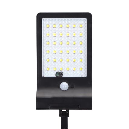 Aigostar - LED Saulės energijos gatvės lempa su jutikliu LED/3W/3,7V1800 mAh IP44 3000/4000/5000K + nuotolinio valdymo pultas