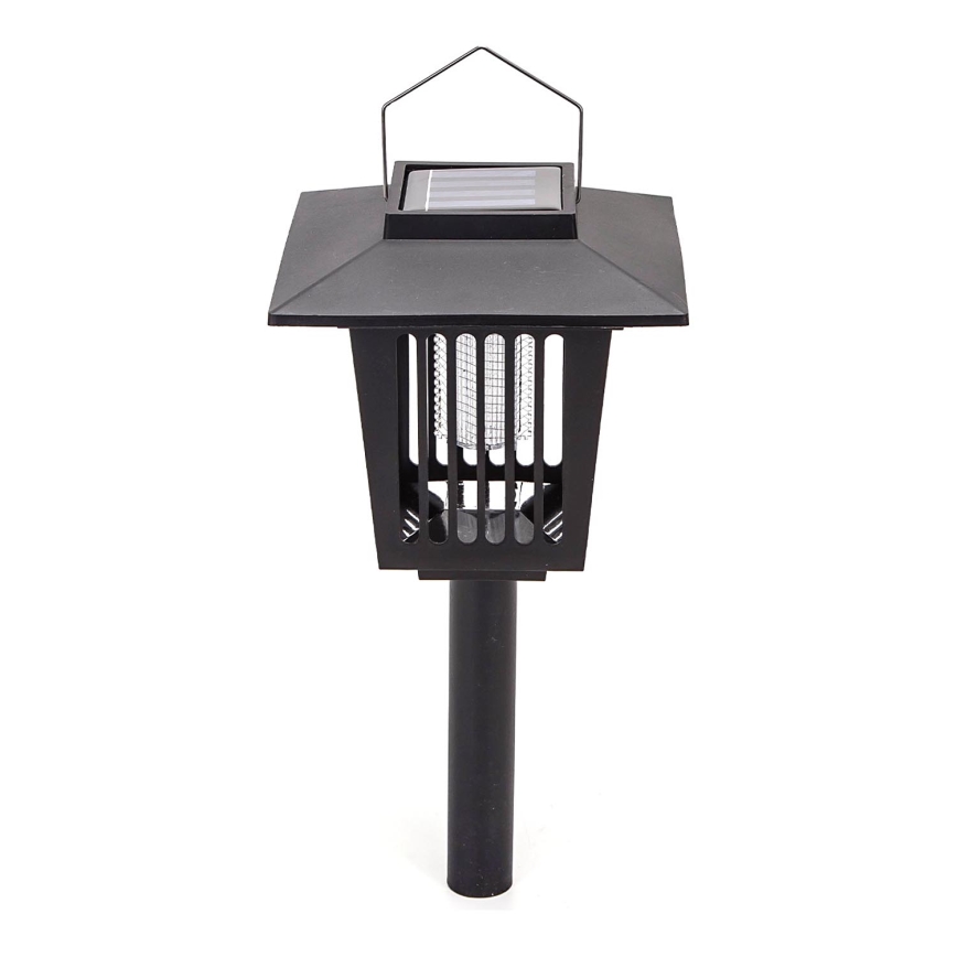 Aigostar - LED šviestuvas, įkraunamas saulės energija su vabzdžių gaudykle LED/0,03W/1,2V 55,2cm juoda 6500K 300 mAh IP44