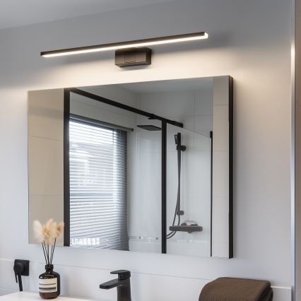 Aigostar - LED vonios veidrodžio apšvietimas LED/12W/230V 4000K 60 cm IP44 juoda