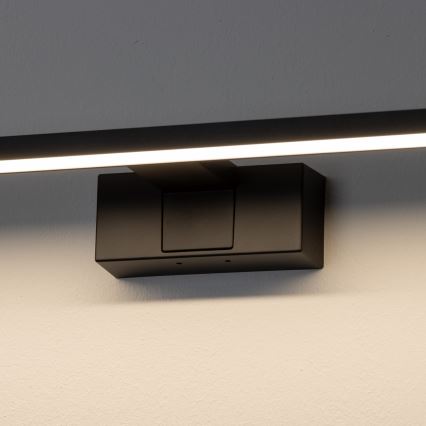 Aigostar - LED vonios veidrodžio apšvietimas LED/12W/230V 4000K 60 cm IP44 juoda