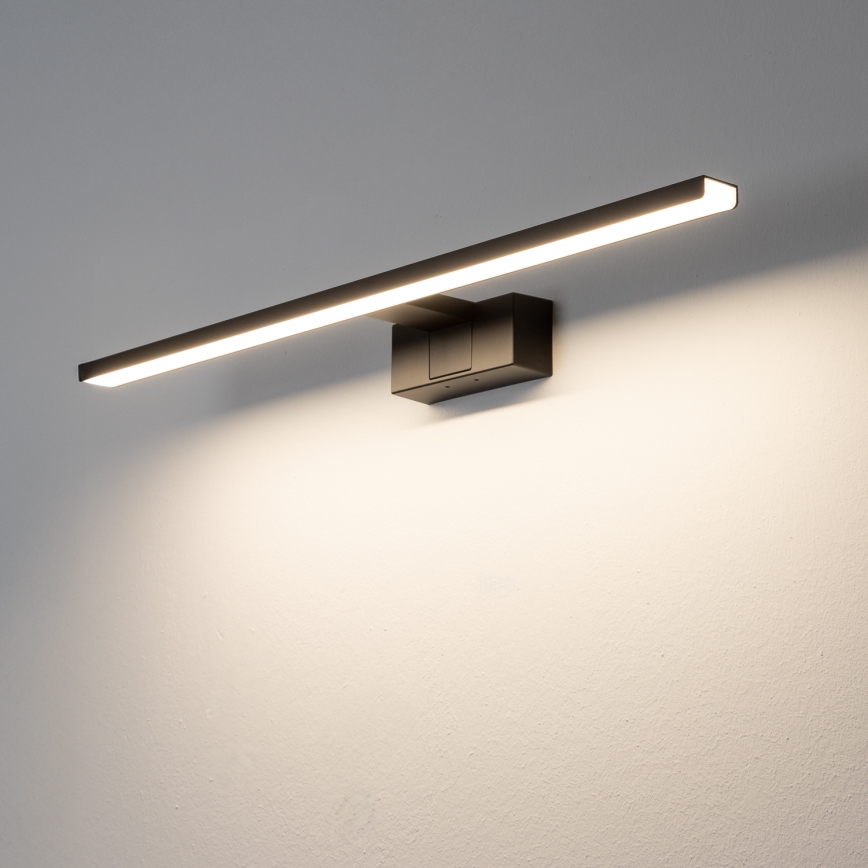 Aigostar - LED vonios veidrodžio apšvietimas LED/12W/230V 4000K 60 cm IP44 juoda