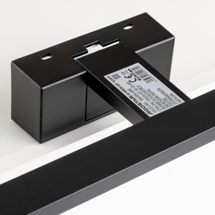 Aigostar - LED vonios veidrodžio apšvietimas LED/12W/230V 4000K 60 cm IP44 juoda