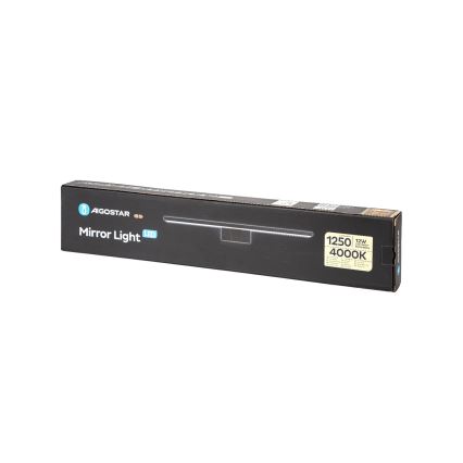 Aigostar - LED vonios veidrodžio apšvietimas LED/12W/230V 4000K 60 cm IP44 juoda