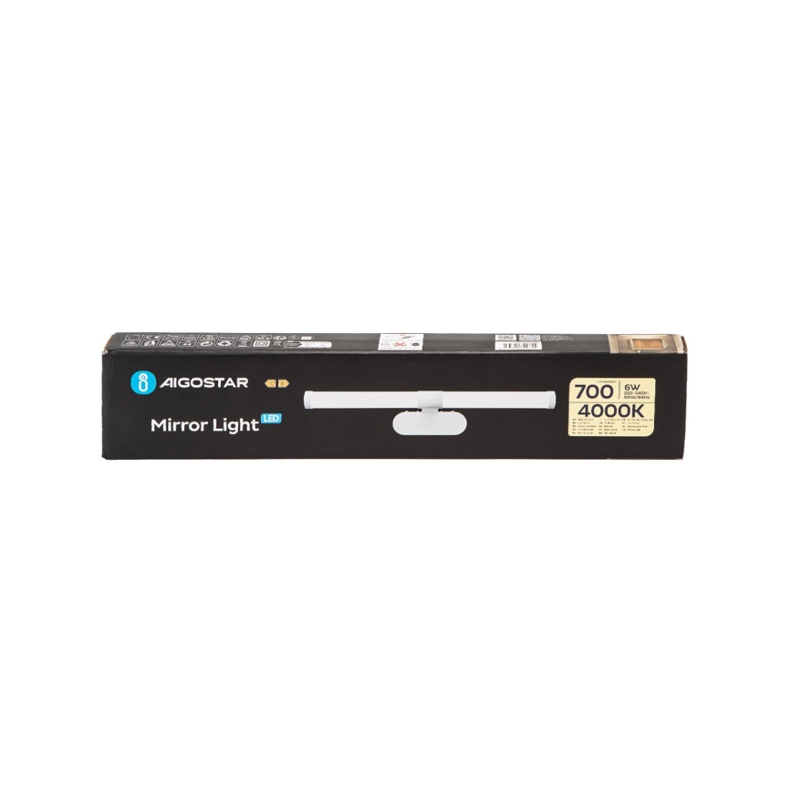 Aigostar - LED vonios veidrodžio apšvietimas LED/6W/230V 4000K 40cm IP44