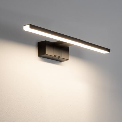 Aigostar - LED vonios veidrodžio apšvietimas LED/8W/230V 4000K 40 cm IP44 juoda