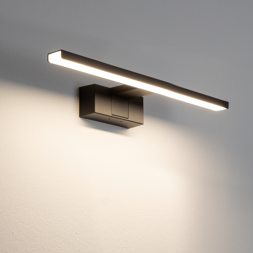 Aigostar - LED vonios veidrodžio apšvietimas LED/8W/230V 4000K 40 cm IP44 juoda