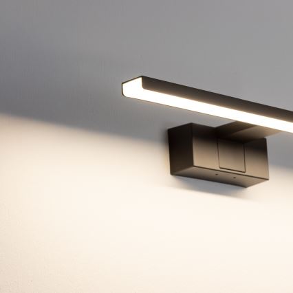 Aigostar - LED vonios veidrodžio apšvietimas LED/8W/230V 4000K 40 cm IP44 juoda