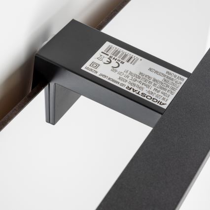 Aigostar - LED vonios veidrodžio apšvietimas LED/8W/230V 4000K 40 cm IP44 juoda