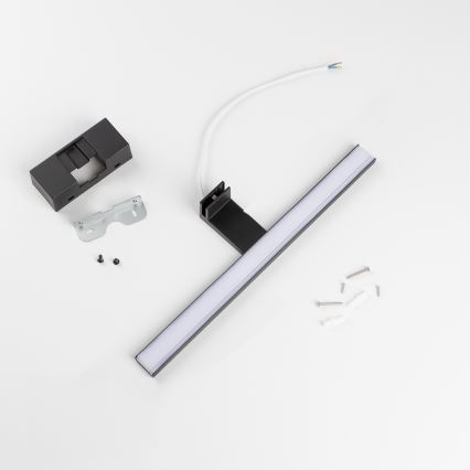 Aigostar - LED vonios veidrodžio apšvietimas LED/8W/230V 4000K 40 cm IP44 juoda