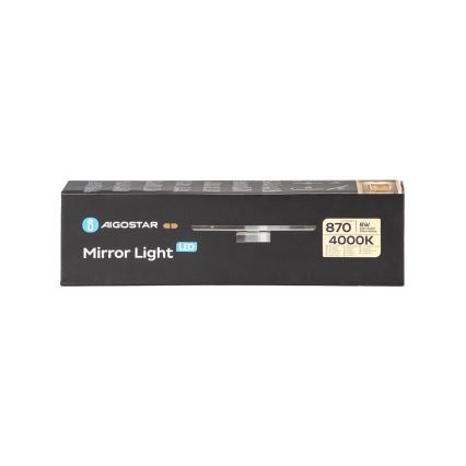 Aigostar - LED vonios veidrodžio apšvietimas LED/8W/230V 4000K 40cm IP44