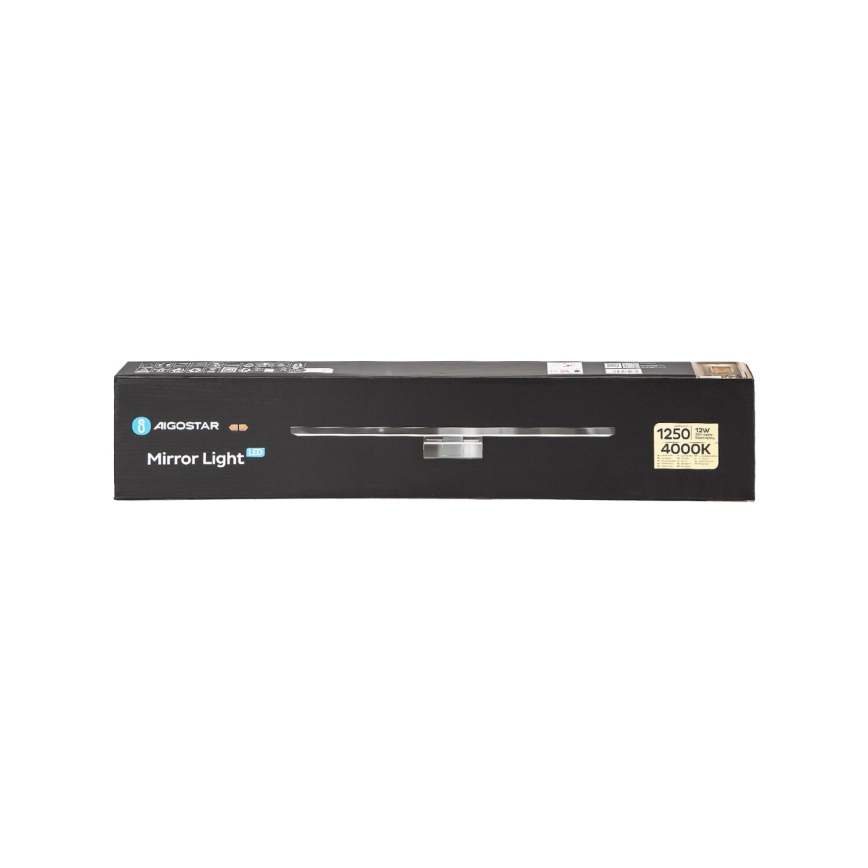 Aigostar - LED vonios veidrodžio apšvietimas LED/12W/230V 4000K 60cm IP44 aliuminis