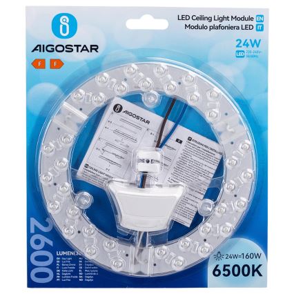 Aigostar - magnetinis LED modulis 24W/230V 6500K