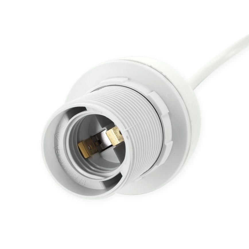 Aigostar - Maitinimo laidas 1xE27/60W/250V baltas