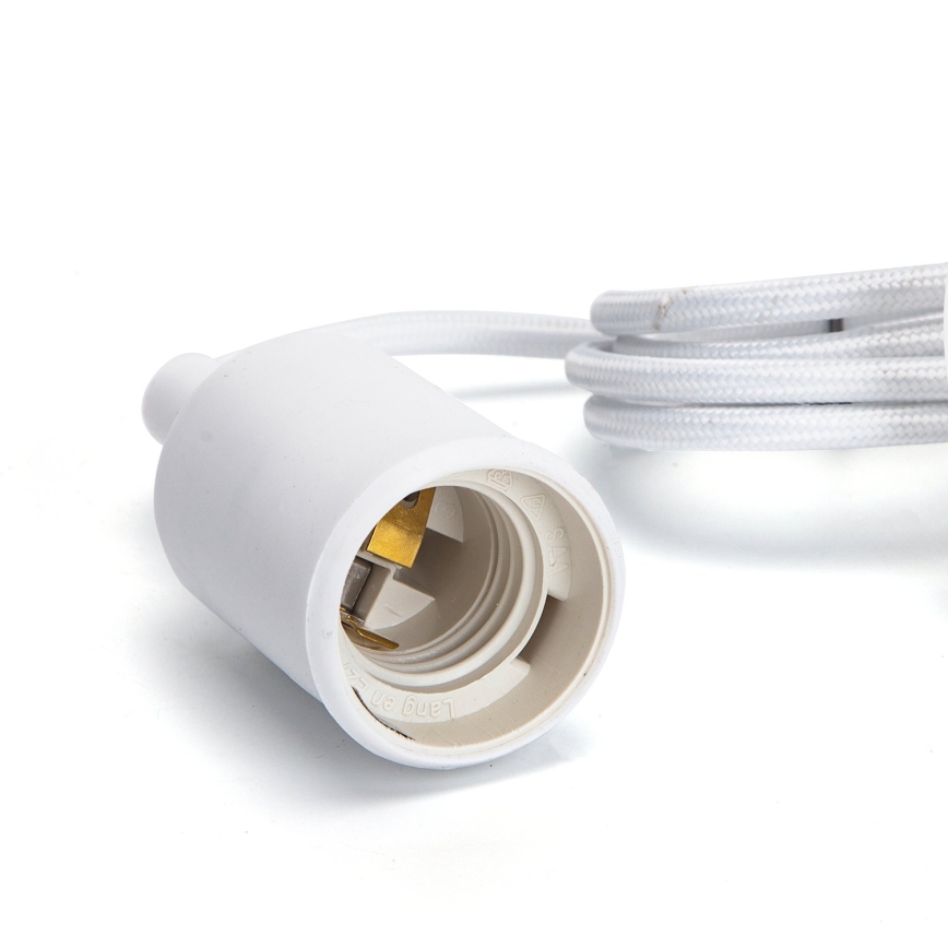 Aigostar - Maitinimo laidas 1xE27/60W/250V baltas