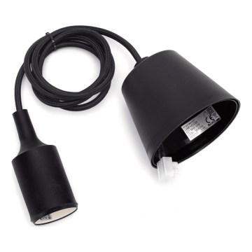 Aigostar - Maitinimo laidas 1xE27/60W/250V juodas