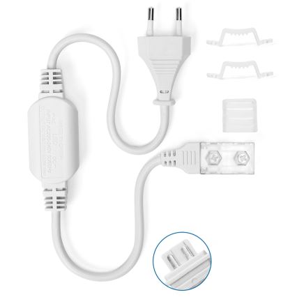 Aigostar - Maitinimo šaltinis LED juostoms 10 mm 600W/230V balta