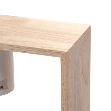 Aigostar - medinis pakabinamas šviestuvas ant laido 1xE27/60W/230V, iš pušies