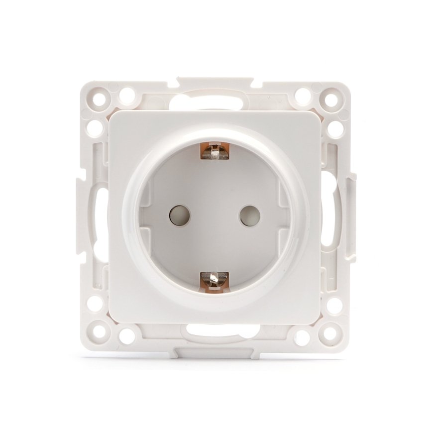 Aigostar - Namų elektros lizdas be rėmelio SCHUKO 250V baltas