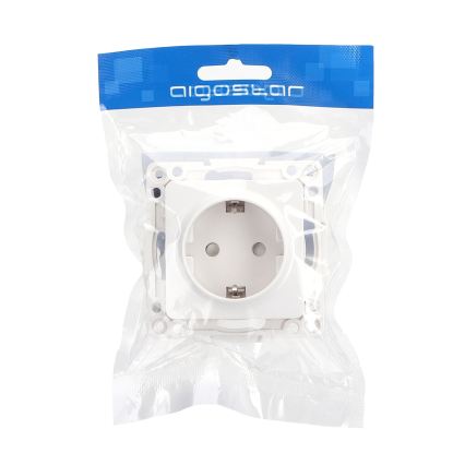 Aigostar - Namų elektros lizdas be rėmelio SCHUKO 250V baltas