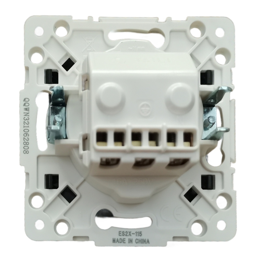 Aigostar - Namų elektros lizdas be rėmelio SCHUKO 250V juodas