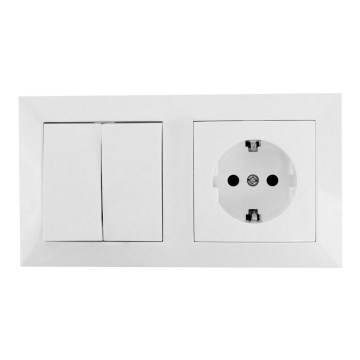 Aigostar - Namų jungiklis su lizdu 1x16A/250V