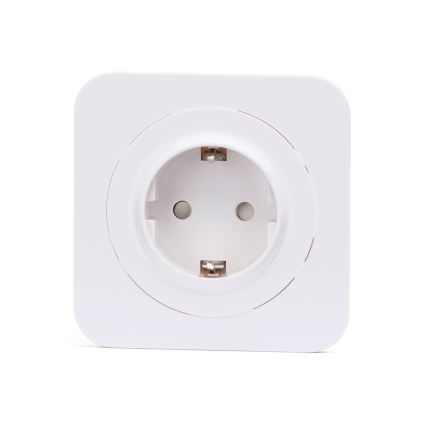 Aigostar - Namų lizdas su SCHUKO rėmeliu 250V baltas