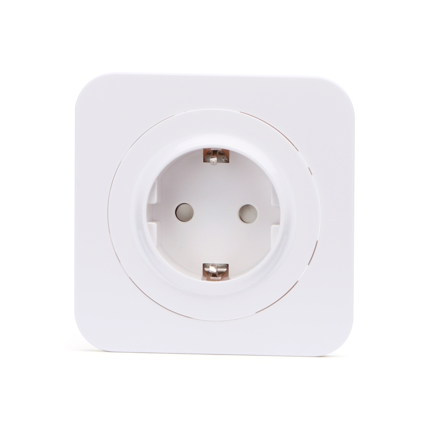 Aigostar - Namų lizdas su SCHUKO rėmeliu 250V baltas