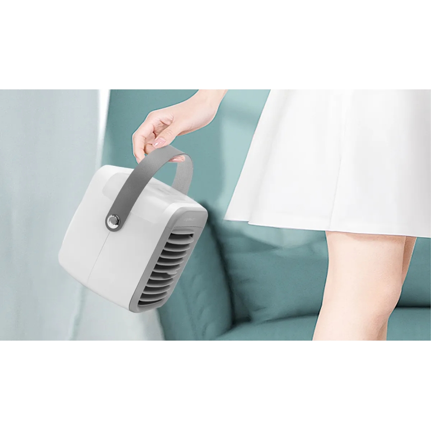 Aigostar - Nešiojamas air cooler 8W/5V balta