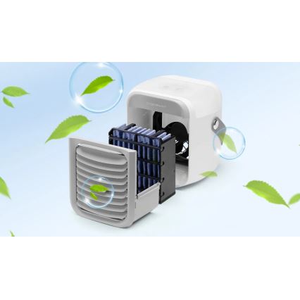 Aigostar - Nešiojamas air cooler 8W/5V balta