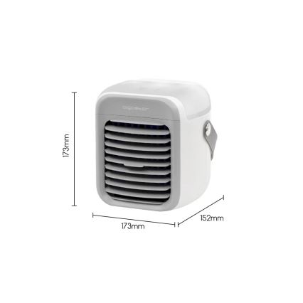 Aigostar - Nešiojamas air cooler 8W/5V balta