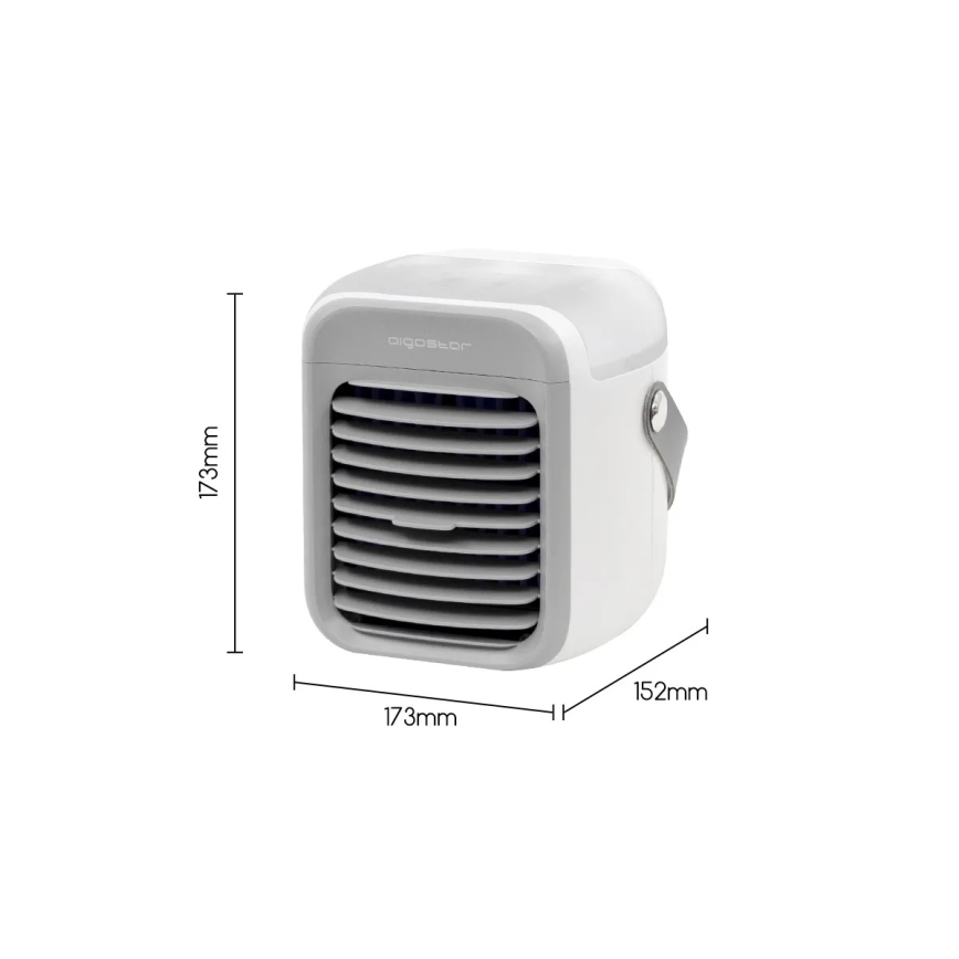 Aigostar - Nešiojamas air cooler 8W/5V balta