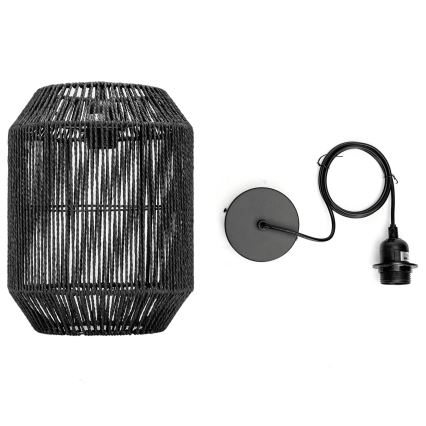 Aigostar - Pakabinamas sietynas 1xE27/60W/230V juoda