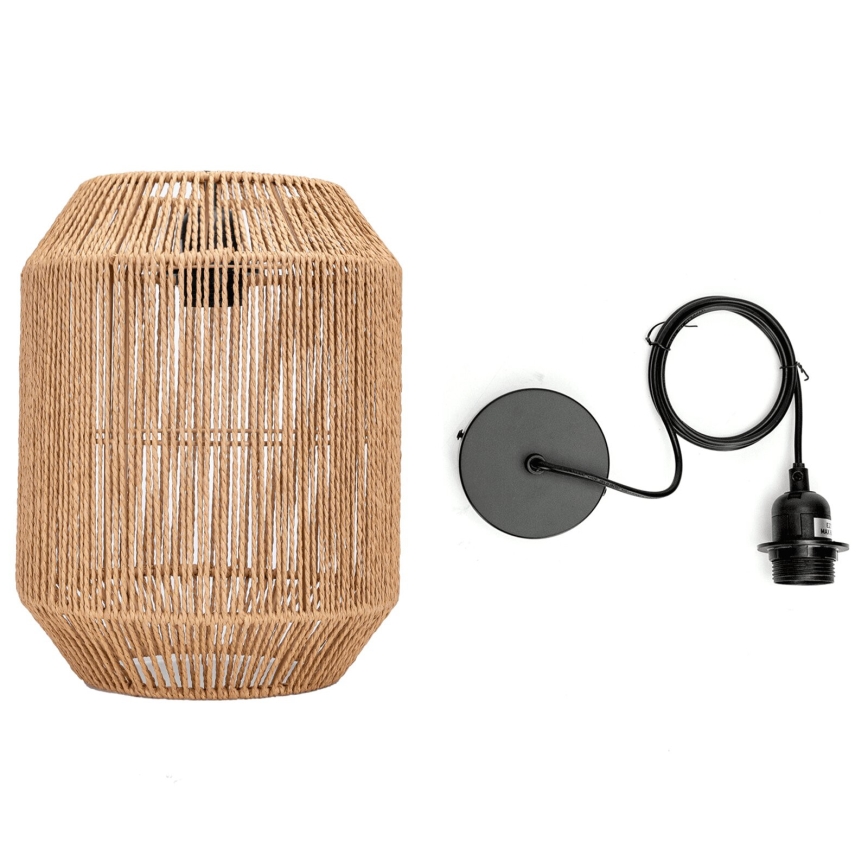 Aigostar - Pakabinamas sietynas 1xE27/60W/230V smėlio spalva