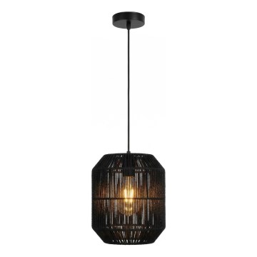 Aigostar - Pakabinamas šviestuvas ant laido, 1xE27/60W/230V, juodas, skersmuo 23 cm