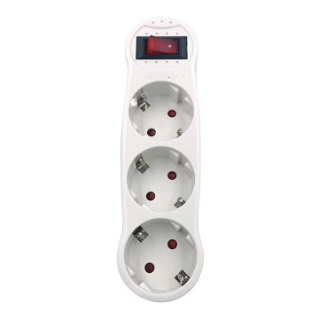 Aigostar - Paskirstymo lizdas su jungikliu 3x16A/230V