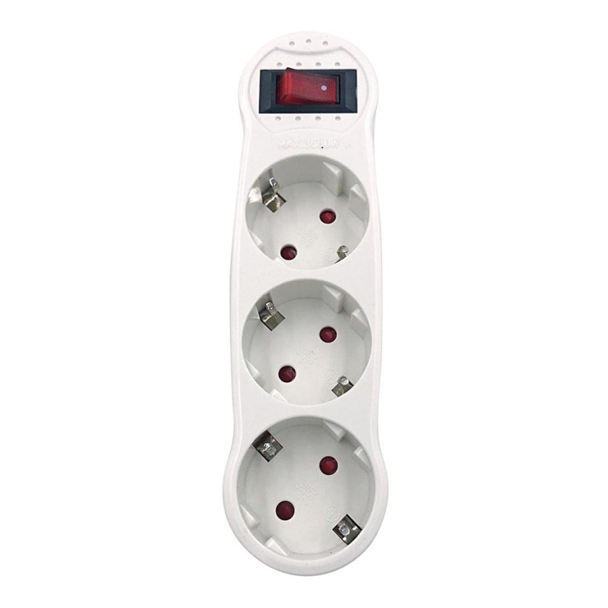 Aigostar - Paskirstymo lizdas su jungikliu 3x16A/230V