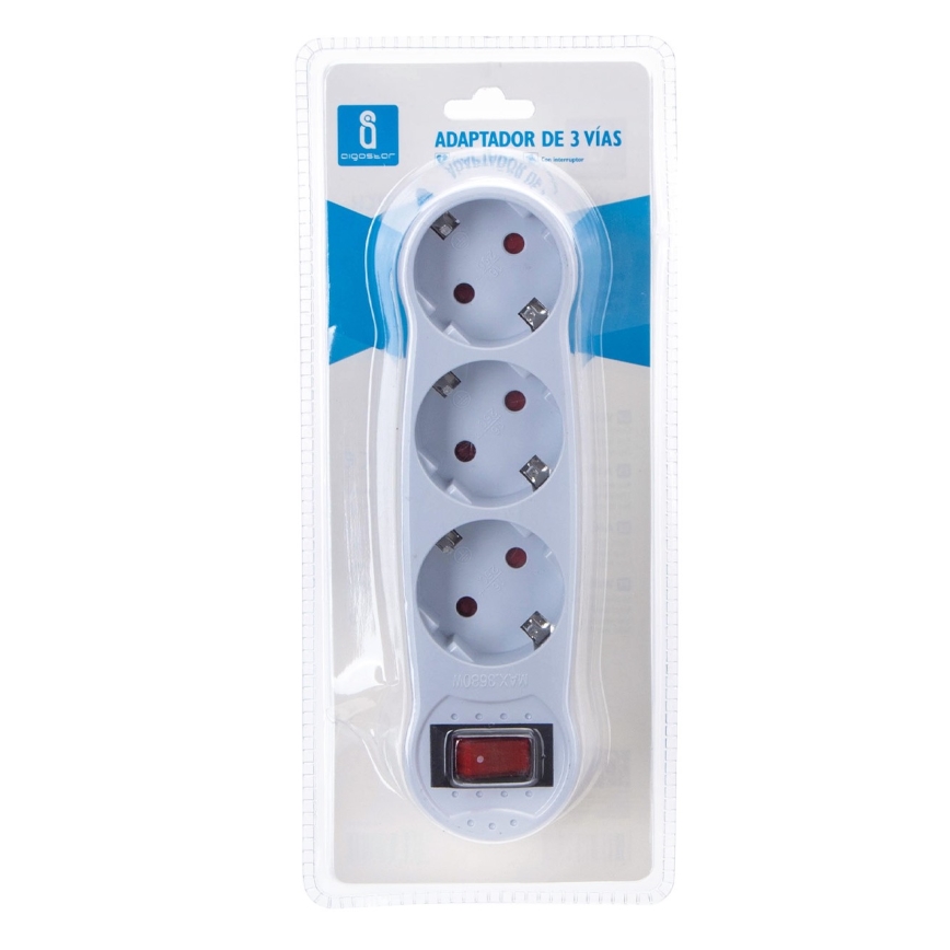 Aigostar - Paskirstymo lizdas su jungikliu 3x16A/230V