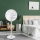 Aigostar - Pastatomas ventiliatorius 2 viename 45 W/230 V 110 cm baltas