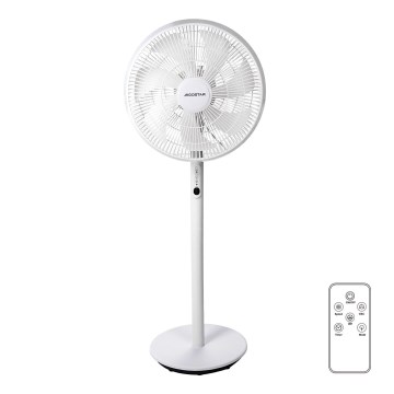 Aigostar - Pastatomas ventiliatorius 2in1 45W/230V balta + nuotolinio valdymo pultas
