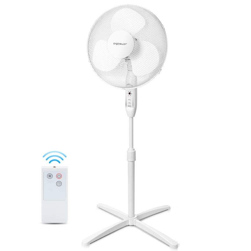 Aigostar - Pastatomas ventiliatorius 40W/230V 120 cm balta