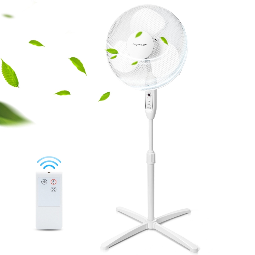 Aigostar - Pastatomas ventiliatorius 40W/230V 120 cm balta