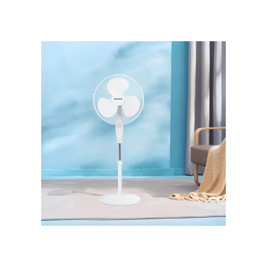 Aigostar - Pastatomas ventiliatorius 40W/230V baltas